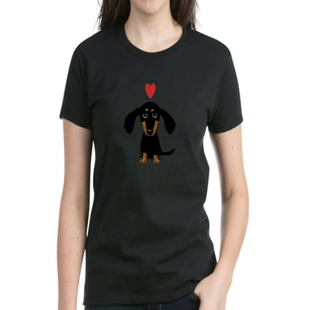 - CafePress - Cute Dachshund - Women's Dark T-Shirt