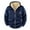 Blue, variant on BiZtdJrK Mens Zip Up Hoodies Thermal Sherpa Lined Cargo Work Winter Jackets Fleece Warm Hooded Sweatshirts Coat, Khaki, XXXL