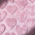 thumbnail image 3 of Valentine's Day Love Heart Throw Pillow Cover Set of 2, 18 x 18 Inch Red Soft Plush Faux Fur Jacquard Anniversary Wedding Cushion Case Decoration for Sofa Couch(Pink), 3 of 6