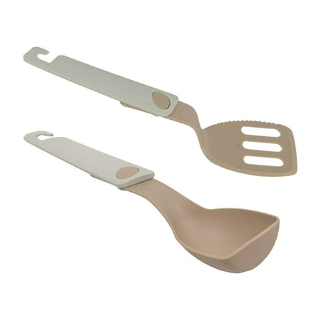 

Reayehane Tableware Camping Cutlery Outdoor Tableware Folding Cooking Utensil Reusable Cookware Flatware For Travel Backpacking Kitchen Picnic Spoon (C )