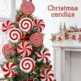 thumbnail image 5 of 8PC Christmas Decorations Indoor Tree Large Red White Peppermint Lollipop Christmas Picks for Tree, Cute Candy Picks Ornaments for Xmas Tree Topper Home Office Holiday Party Vase Decor, 5 of 6