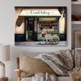 thumbnail image 2 of Designart Bicycle In Front A French Bakery V Canvas Wall Art, 2 of 5