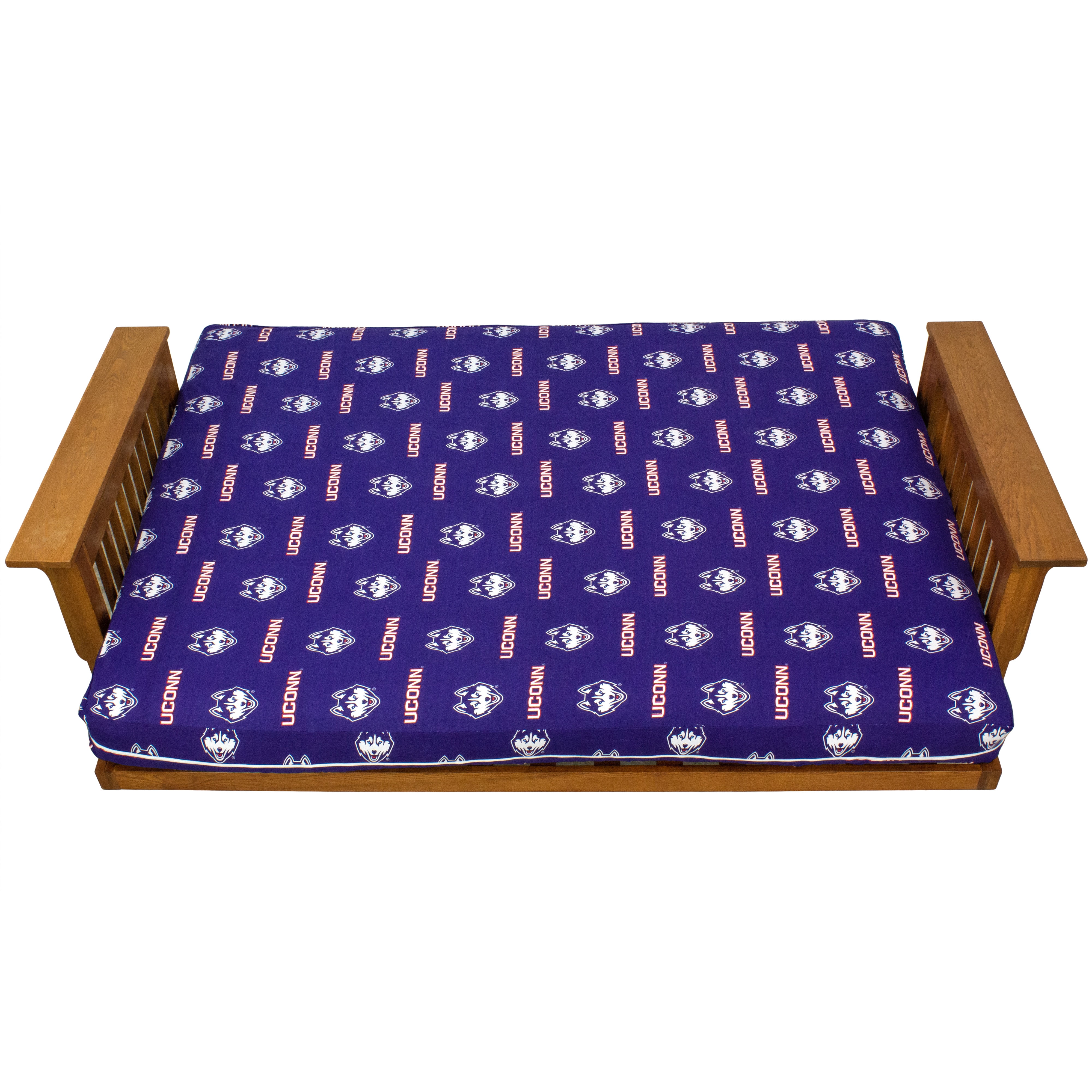 Connecticut Huskies Futon Cover - Full size fits 6 and 8 inch mats