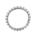 thumbnail image 2 of Clear Cubic Zirconia Infinite Stackable Ring Rhodium Plated Sterling Silver Size 9, 2 of 3