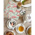 thumbnail image 4 of Red Flamingo Kitchen Dish Towels for Drying Dishes Set of 4, Summer Tropical Plants Leaves Botanical Green Waffle Weave Microfiber Hand Tea Bathroom Towels Quick Dry & Absorbent Towel 15.7x23.6, 4 of 7