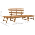thumbnail image 3 of Patio Bench 2-in-1 74.8" Solid Acacia Wood, 3 of 9