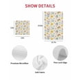 thumbnail image 7 of Easter Kitchen Dish Towels for Drying Dishes Set of 2, Spring Watercolor Bunny Eggs Flowers Beige Waffle Weave Microfiber Hand Tea Bathroom Towels Quick Dry & Absorbent Towel 12x12, 7 of 7
