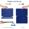thumbnail image 4 of Case for Samsung Galaxy Tab A 10.1 2019, Ultra Slim Lightweight Trifold Stand Smart Folio Case Hard Cover for Samsung Tab A 10.1 Inch Tablet SM-T510/SM-T515 2019 Release - Blue, 4 of 7