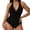 Black, variant on WAYUTE One Piece Swimsuit Women Swimsuits Bathing Suits Knot Front Push Up Swim Suits Swimwear
