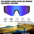 thumbnail image 2 of Gafas de sol deportivas polarizadas STORYCOAST UV400 con lente negro-azul, 2 of 7