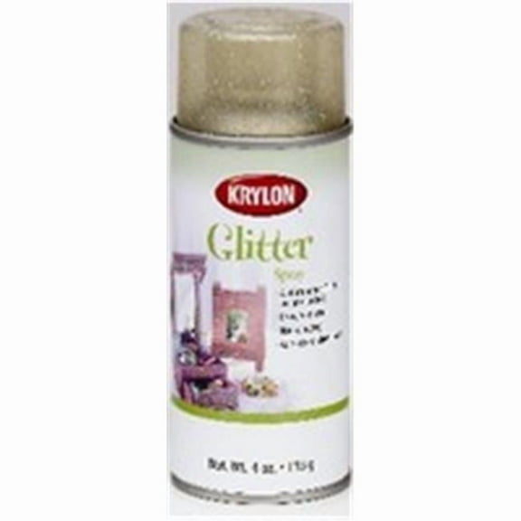 Art Supplies Krylon 4 Oz. Glitter Spray- Gold