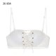 thumbnail image 1 of Sujetador de mujer sin tirantes Hacer subir Sujetador acolchado sin alambre Bralette Girl Slim Fit Chest Wrap Underwear, Blanco, 36 / 80A Methold AP001241-02B, 1 of 7