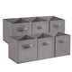 thumbnail image 1 of QinaQin Set de 12 cubos organizadores plegables de tela con asas, medida de 11 pulgadas, ideales para clóset, repisas, cuarto infantil o decoración del hogar, 1 of 8