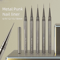 thumbnail image 1 of Bolígrafo para uñas con forma de flor, juego de bolígrafos para tirar del pelo fino, varilla de metal, para pintar flores, línea floreciente, 1 of 4