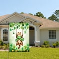 thumbnail image 2 of Amhnf Cat On Swing With Clover And Gold Coins Garden Flag For Home Outdoor Garden Yard Decor 12x18 inch, 2 of 5