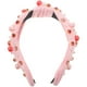 thumbnail image 3 of Diadema ancha con perlas y diamantes de imitación para mujer, diadema decorativa anudada., 3 of 8