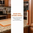 thumbnail image 4 of REGALWOVEN 3 Pcs Silicone Pastry Mat, Non Stick Baking Mat with Measurements, Heat Resistant Dough Rolling Baking Sheet Thick Orange 16.5x11.6in, 4 of 5