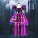 thumbnail image 3 of Disfraz de bruja de Halloween para niños y niñas, vestido de malla Alto y Bajo, Cosplay de vampiro con esqueleto 3D, fiesta de disfraces de Carnaval, 3 of 5