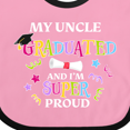 thumbnail image 4 of Inktastic My Uncle Graduated and I'm Super Proud Boys or Girls Baby Bib, 4 of 4