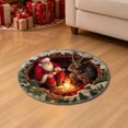 thumbnail image 6 of Christmas 3D Rugs Optical Illusion,Vortex Floor Mat with Christmas Pattern,Non-Slip Santa Claus Round 3D Effect Design Floor Mat for Festive Xmas Holiday Party Home Indoor Decorative, 6 of 6