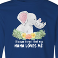 thumbnail image 4 of Inktastic I'll Never Forget That My Nana Loves Me with Cute Elephants Long Sleeve Youth T-Shirt, 4 of 5