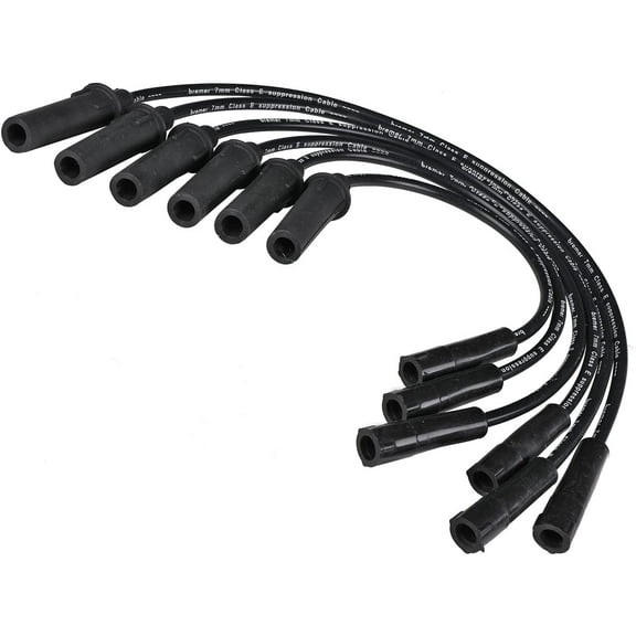 Spark Plug Wires 7mm for 2001-2009 Chrysler Town and Country 2001-2007 Dodge Grand Caravan V6 (6pc Set)