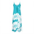 thumbnail image 4 of Vestido de Verano Casual de las Mujeres, Impresión Plegada Casual de Verano, Vestido de Cuello en V sin Mangas de Camis, 4 of 8