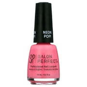 Salon Perfect Nail Polish, Hot Pink Shimmer, Wrapped Around my Pinky 516, 0.5 fl oz