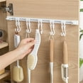 thumbnail image 5 of Sliding Track Hook for Behind Cabinet Doors | No Drill Adhesive S-Hook Storage Rack | Kitchen Utensil Organizer for Spatulas & Ladles | Wall Mounted Space Saving Solution, 5 of 7