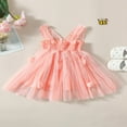 thumbnail image 3 of Robe de Fête pour Bébé Fille Robe Sans Manches Papillon Ligne A Princesse, 3 of 8