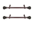 thumbnail image 2 of Rod Desyne Pod 1 - inc  dia. Side Curtain Rod 12-20 inch long , Set of 2-Color:Mahogany, 2 of 2