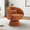 Caramel_Teddy, variant on Wiilayok Swivel Barrel Chair, Linen Upholstered Swivel Cuddle Accent Chairs for Living Room, Comfy 360° Swivel Lounge Sofa Chair for Bedroom, Office, Hotel,White