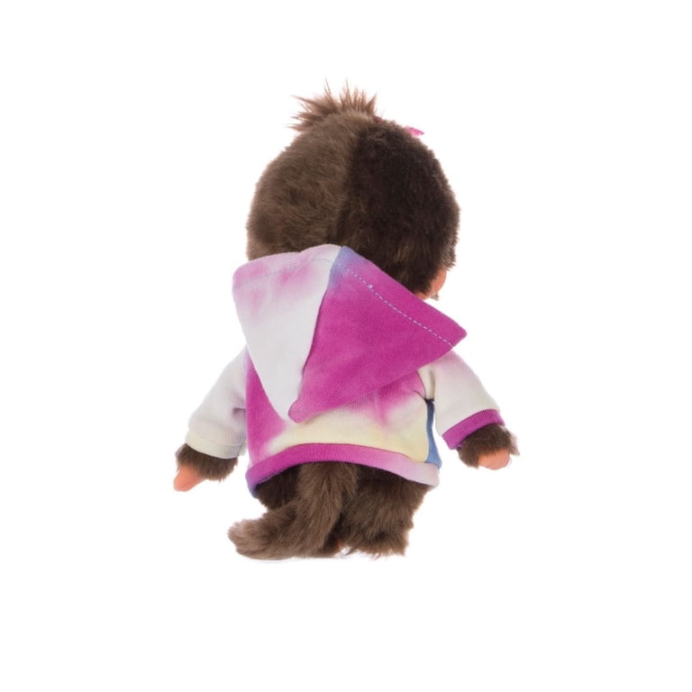 Monchhichi Super Soft Kids Tie Dye Hoodie Girl Stuffed Animals