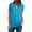 Sky Blue Short, variant on gakvbuo Plus Size Summer Tops For Women 2023 Trendy Women's Summer Short Sleeve Shirts Zip Casual Tunic V-Neck Rollable Blouse Tops