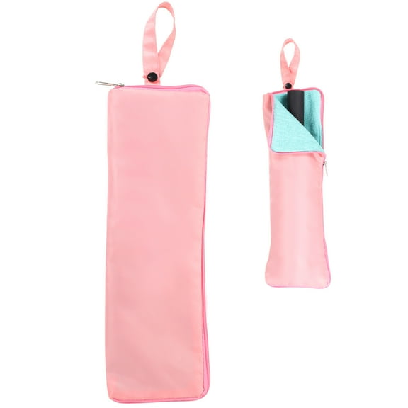 Uxcell Umbrellas Bags for Wet Travel Umbrellas, 15 x 5 Inch Waterproof Oxford Cloth Portable Cover Storage Sleeve, Pink