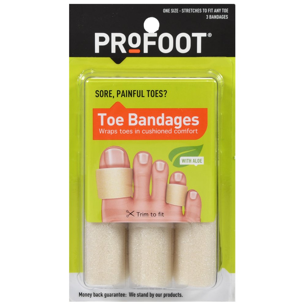 ProFoot Toe Bandages One Size 3 Each