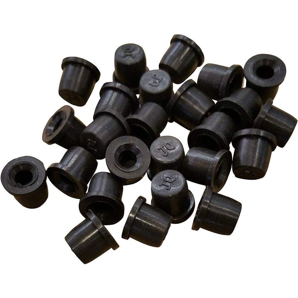 (25 Pack) Brake Bleeder Screw Caps Grease Zerk Fitting Cap Rubber Dust