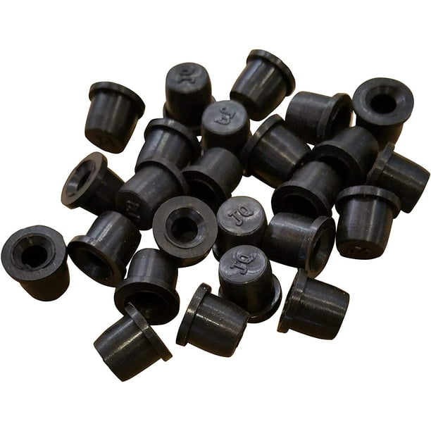 (25 Pack) Brake Bleeder Screw Caps Grease Zerk Fitting Cap Rubber Dust