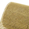 thumbnail image 3 of 24 Rows Electroplating Plastic Rhinestone Ribbon Mesh 9m for Wedding Clothing Decoration, Shiny and Beautiful Rhinestone Ribbon with Exquisite Workmanship, 3 of 8