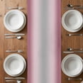 thumbnail image 4 of Table Runner 72 Inches Long for Kitchen Dining, Pink Ombre Dresser Scarf Farmhouse, Dining Table Decorations for Wedding/Parties, Modern Grey Gradient Farmhouse Art 14 x 72 In, 4 of 8