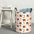 thumbnail image 5 of Autumn Leaf Snails Laundry Basket, Laundry Hamper Waterproof Laundry Bag Clothes Hamper Laundry Bin with Handles for Bedroom, Living Room, Kids Room-#, 5 of 5