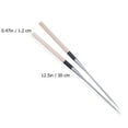 thumbnail image 2 of FONDOTIN 1 Pair Stainless Steel Chopsticks For Sushi And Sashimi 165Mm, 2 of 7
