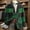 Green 11, variant on BLTIBY Men's St. Patrick's Day Corduroy Blazer Shamrock Jackets Button Loose Work Lapel Coat with Pockets Green 9 M