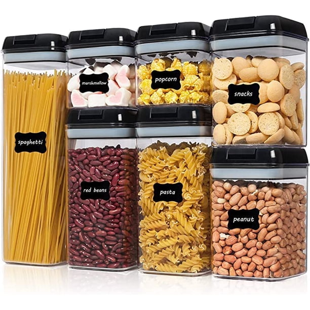 U Chef Contenedores para Cereal y Alimentos para Hogar y Cocina, Herméticos y Transparentes para Almacenamiento y Organización de Cocina | Juego de recipientes para cocina y hoga