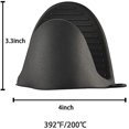 thumbnail image 2 of Mini Oven Mitts, Cooking Pinch Grips, Silicone Potholder for Kitchen Cooking 2pcs (Black), 2 of 2