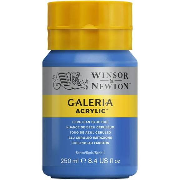 Winsor & Newton Galeria Acrylic, 250ml Squeeze Bottle, Cerulean blue Hue