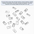 thumbnail image 3 of M6 Half Round Roll in Spring T Nuts 2020 Series Carbon Steel T Slot Spring Nuts Silver, 50 Pcs, 3 of 7