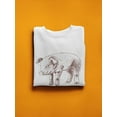 thumbnail image 3 of Pig Sketch Sweatshirt Women -Image by Shutterstock, Female 4X-Large, 3 of 4
