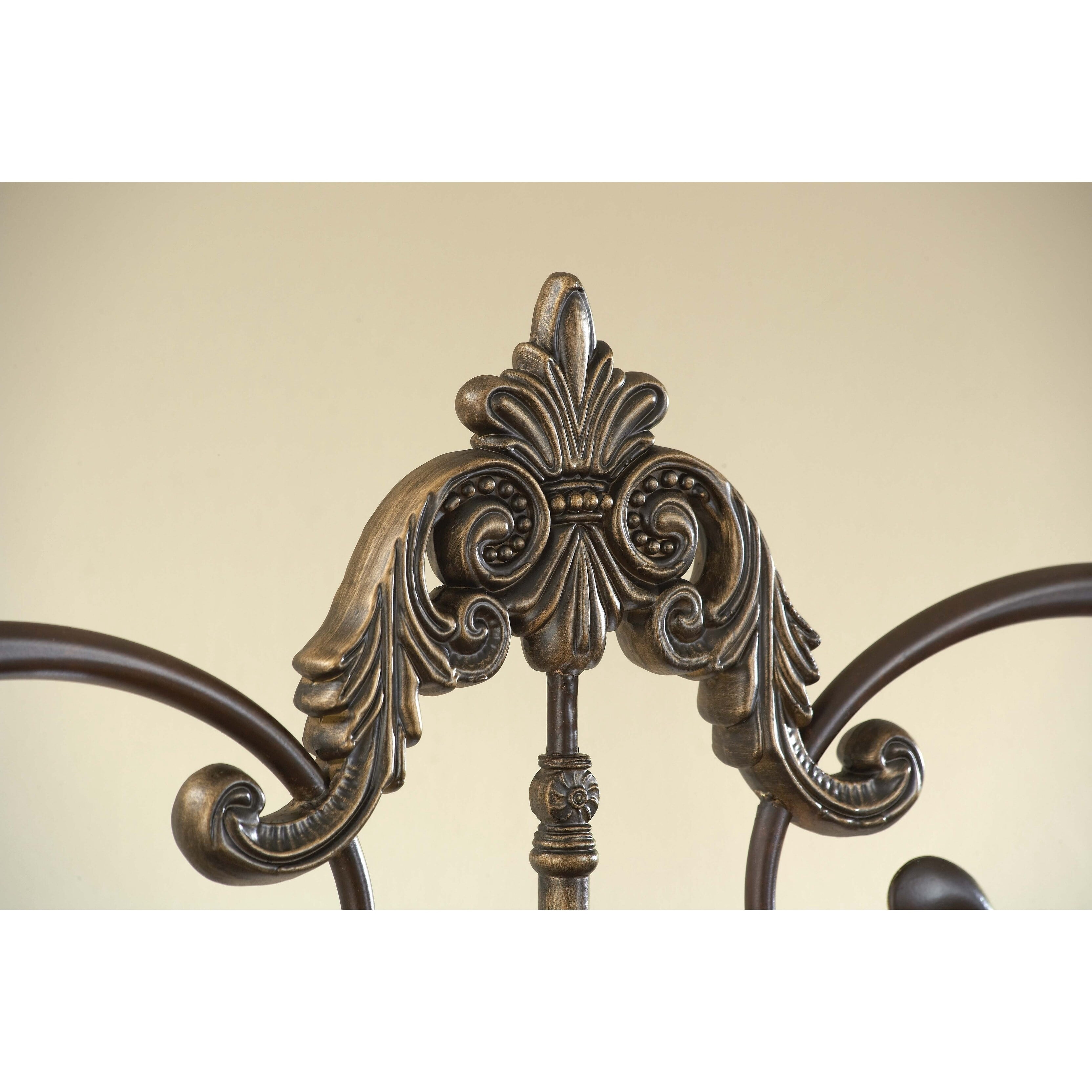 Hillsdale Furniture Newton Queen Headboard with Frame, Antique Brown