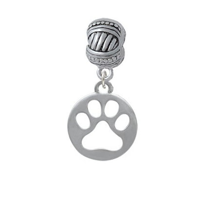 Cut Out Cross - Circle with Cut Out Paw - Large Rope with Cross Beads Charm Bead